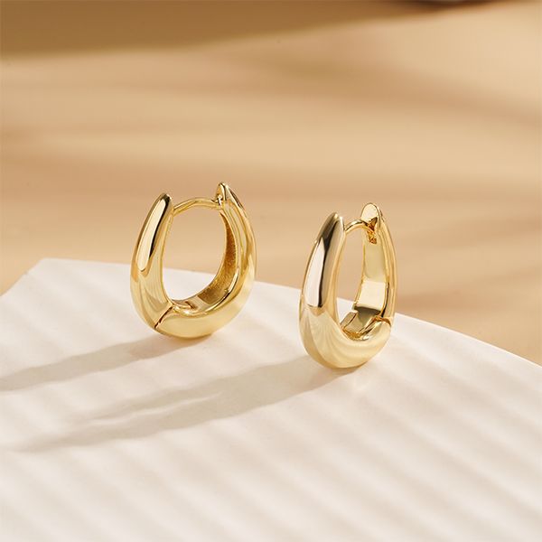Chunky Huggie Hoops